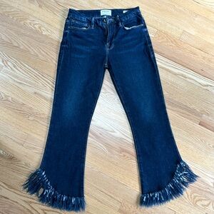 Le Crop Mini Boot with fringe